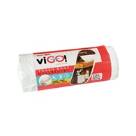 sáčky na odpadky 20 l biele 30 ks / 45x50 cm sila 7 mikrónov