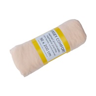 prostěradlo Jersey Comfort 90x200x22 oranžové, s gumou, 180g/m2, 100%BA