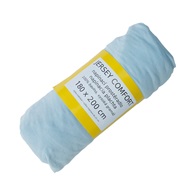 prostěradlo Jersey Comfort 180x200x22 modré, s gumou, 180g/m2, 100%BA