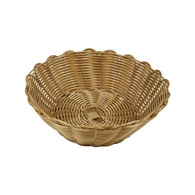 košíček na pečivo pr. 25 v.8,5 cm kulatý polyratan