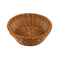 košíček na pečivo PROFI 25x7 cm kulatý polyratan hnědý