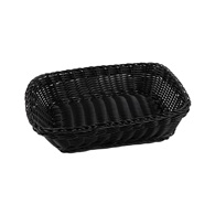 košíček na pečivo PROFI 30x22x7 cm polyratan černý