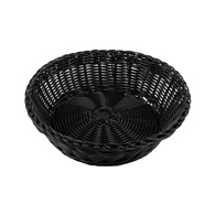 košíček na pečivo PROFI 25x7 cm kulatý polyratan černý