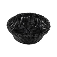košíček na pečivo PROFI 23x7 cm kulatý polyratan černý