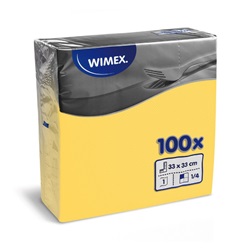 ubrousky 33x33/100 1-vr žluté