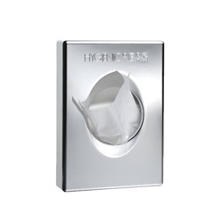 Zásobník na hygienické vrecká, farba chróm.