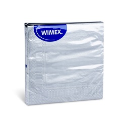 ubrousky 33x33/20ks 3-vr stříbrné