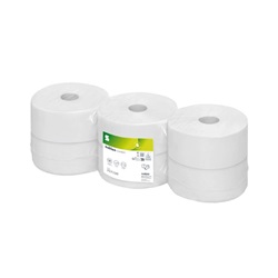 <p>Toaletní papír JUMBO 2vrstvý, bílý 1520 útržků 9,5 x 25 cm, návin 380m</p>