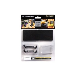 tabulka popisovací TAG A8 20ks +1x popisovač a 6x stojánek, černá