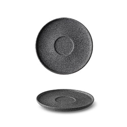 Granit podšálek 14 cm, barva č.4,  powrch raw