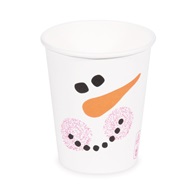 kelímek papírový Sněhulák 280ml M / 50ks (pr. 80mm)